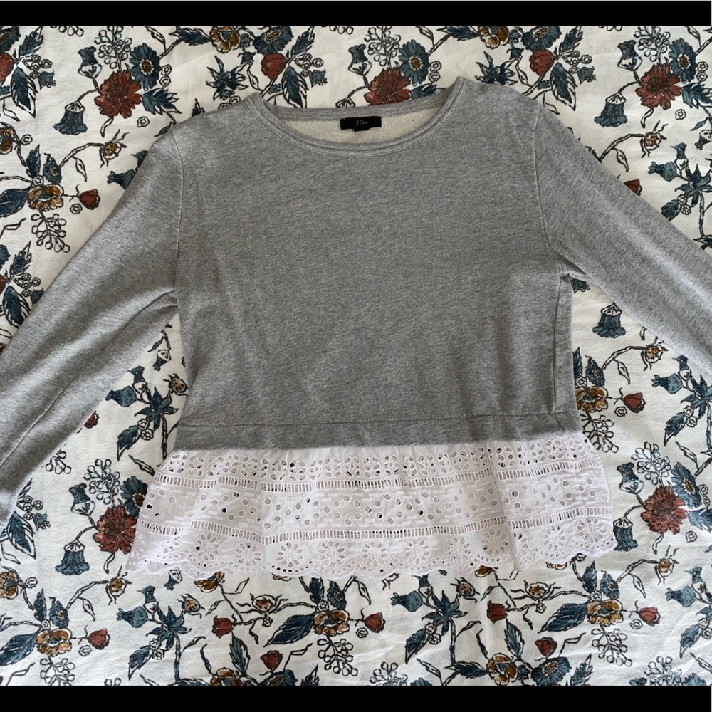 J crew girly sweatshirt